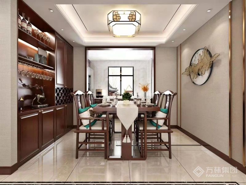 開放式廚房，增加客餐廳通透感。